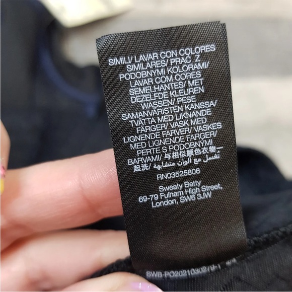 Sweaty Betty Womens Black Pace Jacquard Run Half Zip Top Medium UK 12 BNWT - Picture 10 of 14